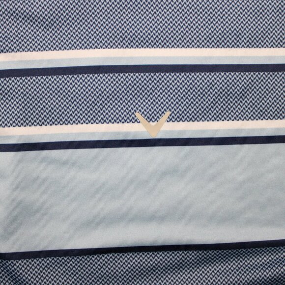 Callaway Polo Shirt Mens 2XL Blue Opti-Dri Golf Polyester S/S Pullover Stretch - Picture 9 of 14